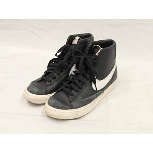 Nike Blazer Mid '77 Vintage BQ6806-002 Black Leather Sneaker Men’s Sz 8